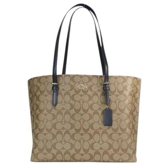 Coach Pre-owned Tote Bags, female, Brown, Size: ONE SIZE Pre-owned Signature PVC Leather Tote Bag 1665