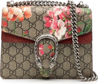 Gucci Pre-owned Gucci Small GG Supreme Blooms Dionysus Crossbody 421970 520981