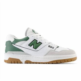 New Balance Mens 550 Sneakers In White/green