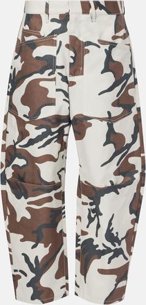Nili Lotan Shon camouflage cotton cargo pants