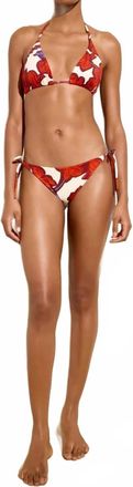 Marie Oliver Laguna Bikini Top In Orchid Print