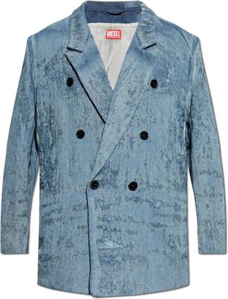 Diesel Denim Blazer D-Pekka-Fsg 2 - Dames - Spijkerjassen - Blauw - M - Denim - Jassen