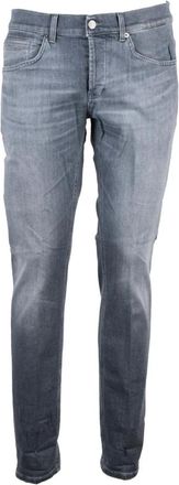 Dondup George Jeans - Heren - Slim Fit Jeans - Grijs - W35 - Katoen - Jeans