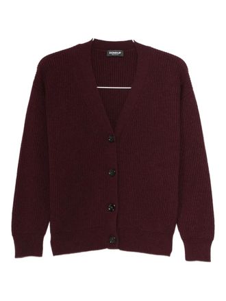 Dondup buttoned cardigan - women - Wool/Cashmere - 40 - Red