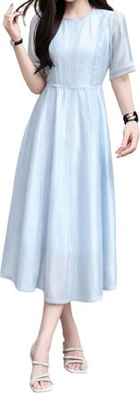 Burryco Short Sleeve Midi Dress