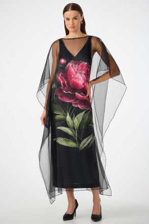 Trina Turk Salon Organza Midi Dress