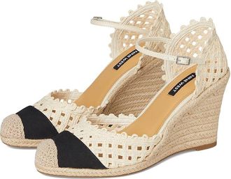 Nine West Mckinly Womens Shoes Cream/Black : 9.5 M, Synthetic