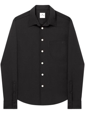 Courrèges Camicia oversize con applicazione logo - Nero
