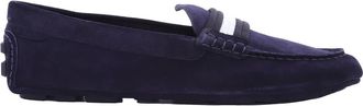 Bally Mens Midnight Kansan-U Calf Suede Driving Shoes