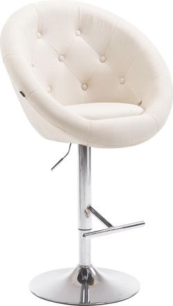 Clp Taburete De Bar London V2 En Tela Crema Cromado