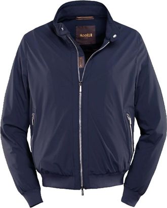 Moorer Alberti-KN Bomber - Heren - Bomber jackets - Blauw - XL - Jassen