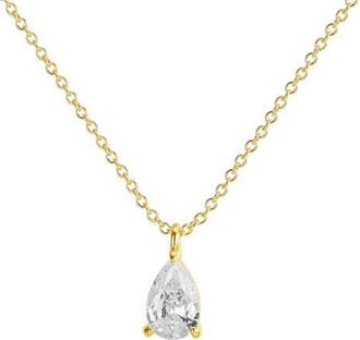 Untamed Petals Elizabeth Crystal Pendant in Gold at Nordstrom