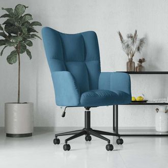 vidaXL Sill&oacute;n De Relax De Terciopelo Azul Vidaxl