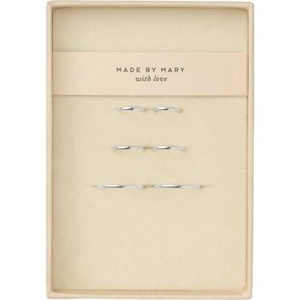 Made by Mary Live In Hoops Trio Set in Silver at Nordstrom