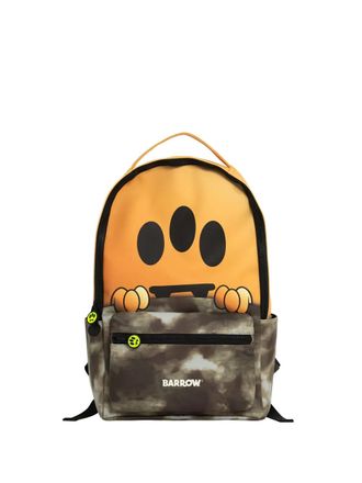 Barrow Camou double-pocket backpack - unisex - Artificial Leather - One Size - Yellow