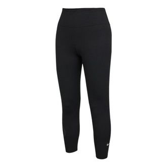 Nike (WMNS) Nike One Luxe 7/8 Tight Pro Logo Sports Pants Black DJ8518-010