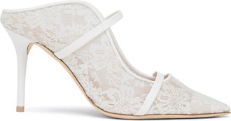 Malone Souliers 85mm Maureen mules - White