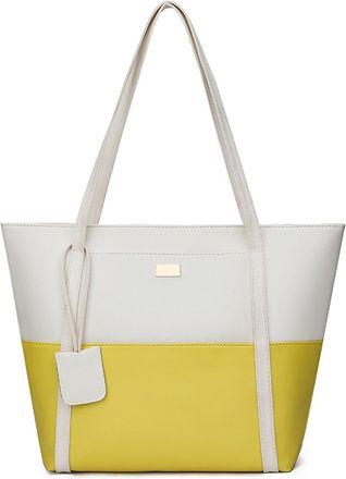 Generic WomenS Handbag Soft Tote Shoulder Bag Large Capacity Handbag Soft Leather WomenS New Year Shoulder Bag Purses for Women Shoulder Bag (Yellow, One Size