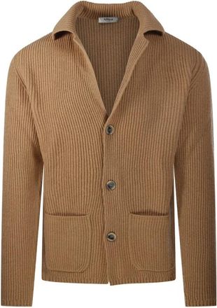Altea Mastice Jacket - Heren - Vesten - Beige - L - Wol - Truien & Vesten