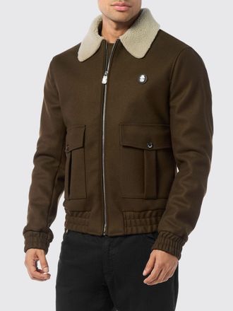 Billionaire Boys Club Bomber in lana con colletto in shearling