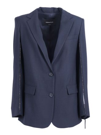 Fabiana Filippi Night Blue Over Frescolana Jacket