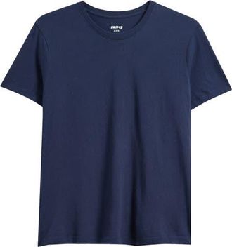 SKIMS Relaxed Fit Heavyweight Cotton T-Shirt in Onyx at Nordstrom, Size X-Large