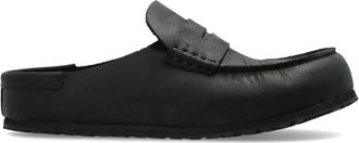 Birkenstock Naples Wrapped - Heren - Slip ons - Zwart - 38 EU - Leer - Schoenen