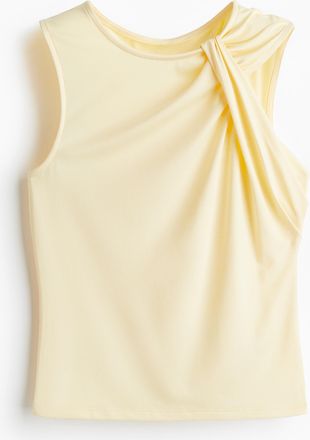 H&M Tanktop mit Twistdetail - Yellow