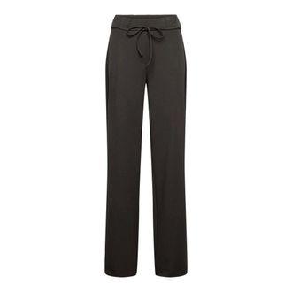 &Co Woman Grace Wijde Broek - Dames - Broeken - Bruin - Maat: S Poliester