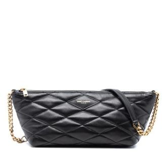 Saint Laurent Pre-owned Cross Body Bags, female, Black, Size: ONE SIZE Pre-owned Quilted Shoulder Bag