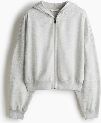 H&M Kurze Hoodiejacke - Grau