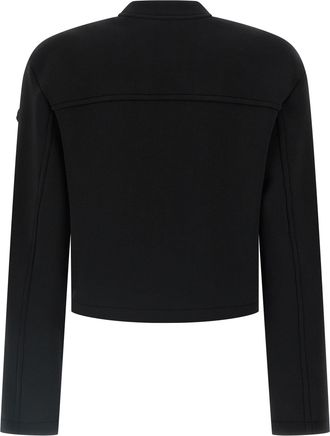 Moncler Womens Black Viscose Sweatshirt Clothing