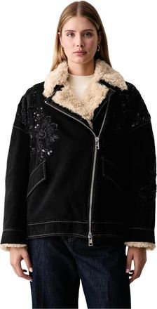 Liu Jo Chaqueta de borreguillo de corte holgado - Jackets - Mujer - Negro - XS