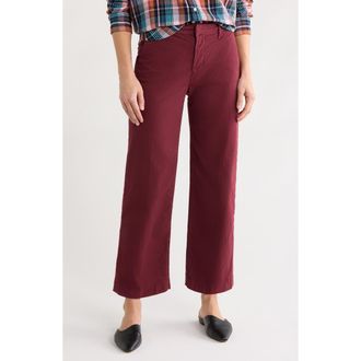 Frank & Eileen Westport The Italian Ankle Wide Leg Pants in Scarlett at Nordstrom Rack, Size 0