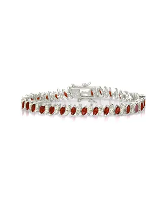 Genevive Silver Cz Bracelet