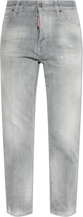 Dsquared2 Boston Jeans - Dames - Cropped Jeans - Grijs - M - Katoen - Jeans