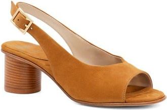 Amalfi By Rangoni Elevato Slingback Sandal in Camel Long Beach at Nordstrom, Size 7.5