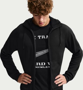 Nike Mens Primary NanoKnit Therma-FIT Full-Zip Hoodie in Black | IM7211-010