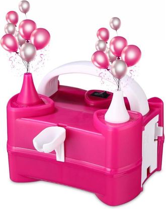 OEM Bomba El&eacute;ctrica Para Globos, Inflador Port&aacute;til De Doble Boquilla, Ligera Y Port&aacute;til Para Decoraci&oacute;n De Bodas Y Fiestas