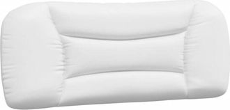 vidaXL Cabecero De Cama Acolchado Cuero Sint&eacute;tico Blanco 100 Cm Vidaxl