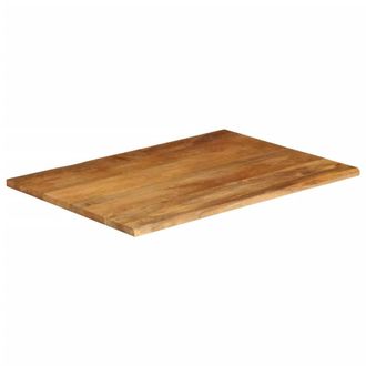 Berkfield Home Table Top Live Edge 90x80x3.8 cm Solid Wood Mango in Brown