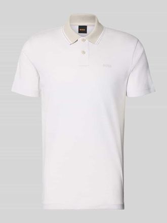 Boss Orange by Hugo Boss BOSS Orange Relaxed Fit Poloshirt aus reiner Baumwolle Modell PEOXFORDNEW in Sand, Gr&ouml;&szlig;e XXXL