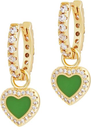MeMe London Gold Plated Small Hoop Heart Earrings Size M