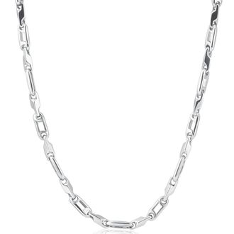 Pompeii3 Mens 14k Gold (63gram) or Platinum (118gram) 5.5mm Link Chain Necklace 22