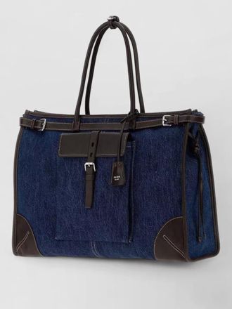 Prada denim tote bag