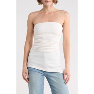 Good American Jersey Tube Top in Cloud White001 at Nordstrom Rack, Size X-Small
