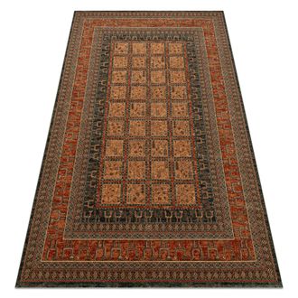 RugsX Rugsx - Alfombra De Lana Kashqai 4349 500 Oriental, Marco Burdeos Red 200x300 Cm
