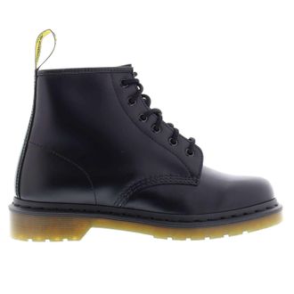 Dr. Martens 101 Smooth 6-Eye Leather Womens Boots - Black - Size:UK 6.5