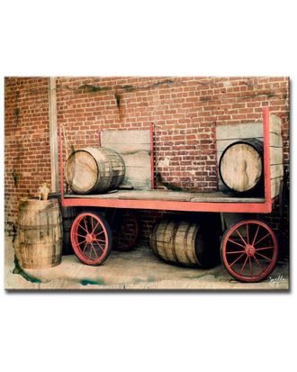 Ready2HangArt Ready2hangart Wagon Wheel Wrapped Canvas Wall Art By Joelle Joy