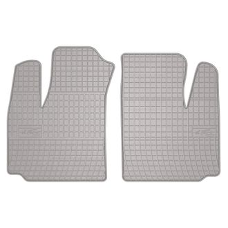OEM Alfombrillas De Goma Para Coche: Fiat Doblo I De 2 Plazas (2000-2009) - Color Gris A Juego